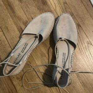 Low heal Espadrilles Suede and Lace